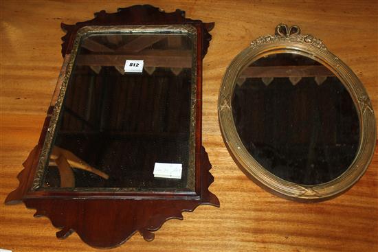 2 wall mirrors(-)